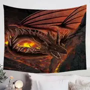 Scary Dragon Hellfire Dragon Tapestry