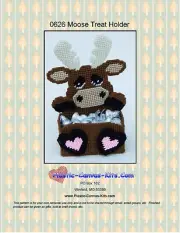 Moose Treat Holder- Plastic Canvas Pattern or Kit