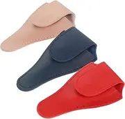 minkissy 3pcs Nail Scissor Cuticle Scissor Bag Buckle Design Cuticle Cutter Storage Cover for Manicure Set Stylish Compact