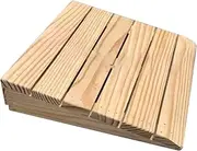 PP-Kic Wheelchair Threshold Ramp, Wooden Disabled Ramp, Entrance Transition Ramp, Home Step Wheelchair Ramp, Ideal Barrier-Free Access Helper,30.8×30×11cm