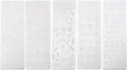 Ipetboom Unique Nail Art Templates Manicure Stencils Nail Stampers Stencils Art Plates Stamping Plates