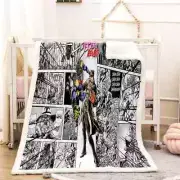 Steady Increase Rising Monkey 3D Warm Plush Fleece Blanket Picnic Sofa Couch