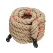 1-1/4" x 50' Jute Rope Natural Jute String Twine Twisted Manila Rope Burlap Rope