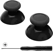 eXtremeRate Black Replacement 3D Joystick Thumbsticks, Analog Thumb Sticks with Phillips Screwdriver for Nintendo Switch Pro Controller