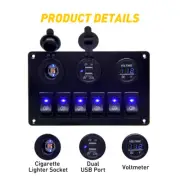6 Gang Switch Panel LED Light Relay Bar Control Circuit Box For Car Boat Marine (for: Subaru)
