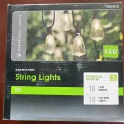 PORTFOLIO LED STRING LIGHTS 10 EDISON BULBS Outdoor Patio Wedding Porch Gazebo