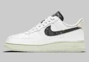Women's Nike Air Force 1 Low Recycled Wool White Bone Grey Black DA6682-100 sz 9