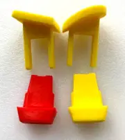 Set of 4 Yellow/Red Safety Switch Keys for Craftsman Delta Ryobi Wen & others