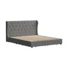 NNEED Bed Frame King Size with 4 Storage Drawers