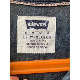 ［寶寶二手］LEVI’S 110-116cm牛仔長版襯衫