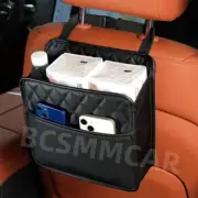 PU Leather Auto Garbage Car Seat Back Storage Bag For Phone Tissue Bottle Holder (for: Fiat)