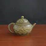 銅器老銅壺復古傳世包漿洪武年制宮廷御用雙龍銅茶壺實芯厚重
