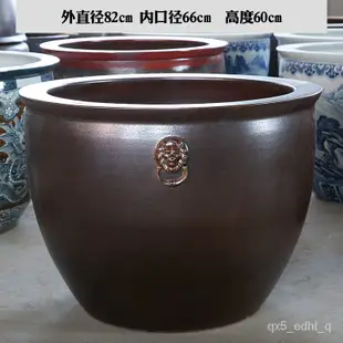 陶瓷花盆 水泥花盆 盆栽容器 園藝花盆 創意花盆 大型花盆 睡蓮荷花盆缸水缸鐵樹盆景花盆種樹大花盆大號庭院陶瓷大號 KB