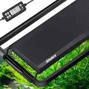 Advanced Aquarium Light Programmable Fish Tank Light with Blue Backlit LCD Screen, Sunrise Sunset Simulation Multi-Color Full Spectrum Light for Freshwater Planted Tank with Timer 110-130cm 42W