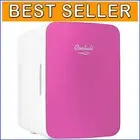 Compact 10L Thermoelectric Cooler/Warmer - Stylish Glass Front Mini Fridge