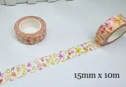 Washi Tape Beautiful Flowers 15mmx10m MT5284
