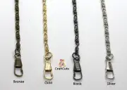 40cm Kette Metal Handbag Chain in Gold, Silver, Black, Bronze / Bag strap handle