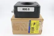 SQUARE D 180R-801 CURRENT TRANSFORMER/CT, 1 PHASE 800:5 RATIO, 2-1/2 ID