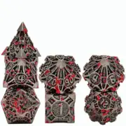 7pcs/set D&D Dice Set Metal Dice Dungeons & Dragons Game Accessories Popular A5