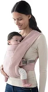Ergobaby Embrace Cozy Newborn Essentials Baby Carrier Wrap (7-25 Pounds), Blush Pink