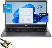 [acer] Aspire 5 Laptop for Student & Business, 15.6" FHD Touchscreen Display, 13th Gen 8-Cores i5-13420H, 8GB RAM, 512GB PCIe SSD, USB-C, BT, WiFi 6, Webcam, Keypad, HDMI, SPS HDMI Cable, Win 11 Pro