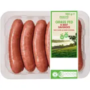 Macro Grass Fed Australian Beef Sausage 500g