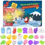Advent Calendar 2024,Christmas 24 Days Mochi Animals Squishy Toys for Kids,To...