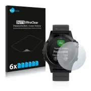 Garmin fenix 5 (47mm) Smart Watch, 6x Transparent ULTRA Clear Screen Protector