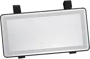 CHILDWEET Touch Screen Led Makeup Mirror Visor Cosmetic Mirror Fill Light Compact Lightweight Black