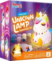 Klever Kits DIY Night Light- Paint Your Own Unicorn Lamp- Arts & multicolor