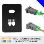 SPOT LIGHTS (Symbol) BLUE LED Push Switch Suit SMALL Toyota Landcruiser Hilux (for: Toyota)
