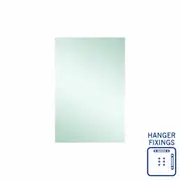 Thermogroup Jackson Rectangle Polished Edge Mirror - 600x900mm with Hangers JS6090HN
