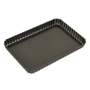 Loose Base Rectangular Flan/Quiche Pan 31x21cm Bakemaster Quiches Tarts Flans
