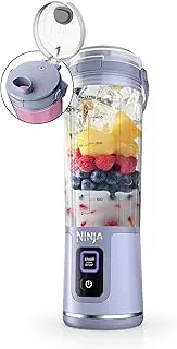 [NINJA] Blast Portable Blender, Cordless, 18oz. Vessel, Personal Blender For-Shakes and Smoothies, BPA Free, Leakproof-Lid and Sip Spout, USB-C Rechargeable, Dishwasher Safe Parts, Lavender, BC151ML