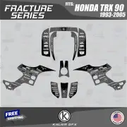 Graphics Kit for HONDA TRX90 TRX 90 16 MIL (1993-2005) Fracture-Smoke