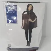 Red Hooded Womens Vampire Cape Extra Small Size 0-6 New