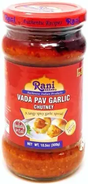 Rani Vada Pav Garlic Chutney Glass Jar, Ready to eat 10.5oz (300g)