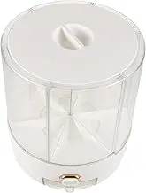 KOCKSHION Cereal Dispenser Compartment Dry Food Storage Container with Visible Window for Rice Beans and Grains Airtight Kitchen Organizer for Freshness and Easy Access