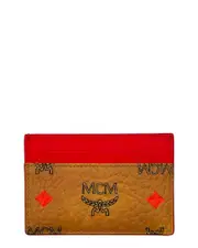 MCM Diamond Rainbow Coated Canvas Wallet