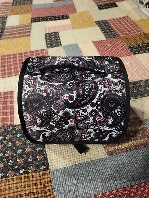 Designer Black Paisley DSLR Camera Bag New 2 Shoulder Straps