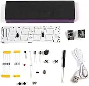 Esp8266 Iot WiFi Clock Kit Electronic Clock DIY Welding Practice Parts Set Au Time Synchronization with Cus Izable Display and Purple