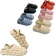 Qyrno Bubble Slippers, Funny Bubble Shoes for Women/Men, Ice Cream Ball Slippers, Non-slip Spa Slippers, Soft Pillow Stress Relief Slide, and Trendy Ball Slippers