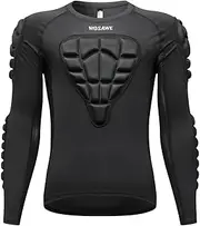 WOSAWE Baseball Chest Protector Softball EVA Padded Shirt Shoulder Elbow Chest Protection Heart Sternum Guard for Football