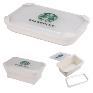 正版現貨♻️dr.Si 矽寶巧 星巴克 折疊 餐盒 木紋 環保 餐具 矽膠 巧餐盒 便當盒 保鮮盒 Starbucks