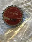 Coca to Cola Pin 100 years 1902 to 2002 Vintage New old stock bottle cap shape