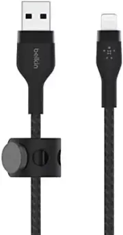 FastCharge Flex Braided USB A to Lightning Cable 1M, MFi Certified, 2-Pack