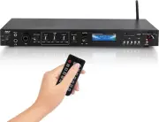 Rack Mount Studio Pre-Amplifier - Audio Receiver System W/ Digital LCD Display B
