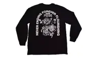 Neff Mens Inner Peace Never Ending Forever Flourishing Black Shirt NWT Medium