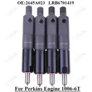 4 Pcs For Perkins Engine 1006-6T Fuel Injectors 2645A023 LRB6701419