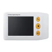 3.5 Inch Electronic Portable Video Aids Digital Magnifier Handheld Low Vision Reading Magnifier for Students, The Elderly in Reading, Newspapers, 2X to 25X Zoom, AV or TV Output, White